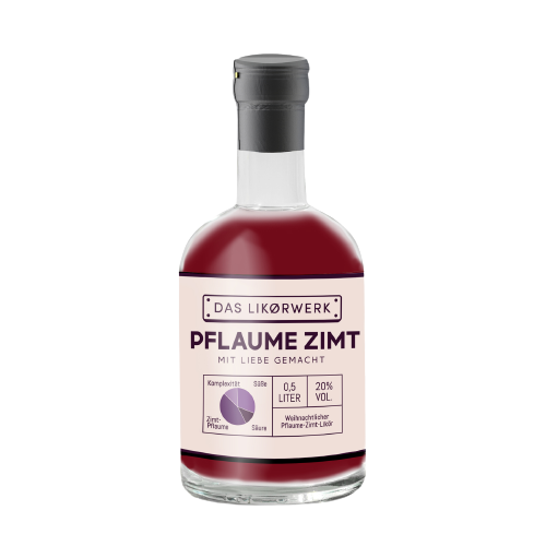 Pflaume-Zimt-Likör Likörwerk 500 ml 20%-Vol.