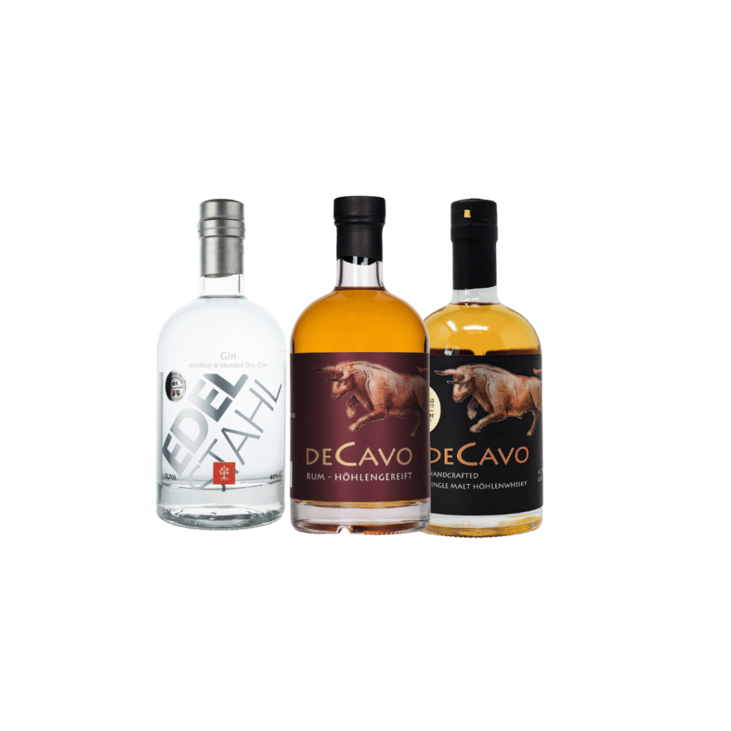 Decavo Rum, Höhlenwhisky , edelstahl Gin